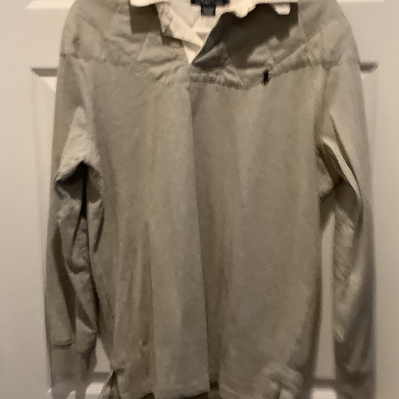 Ralph Lauren Cream‎ Polo Shirt, long sleeve, medium - Picture 4 of 11